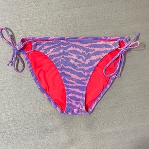 Victoria's Secret Animal Print neon Pink and Lavender Bikini Bottom